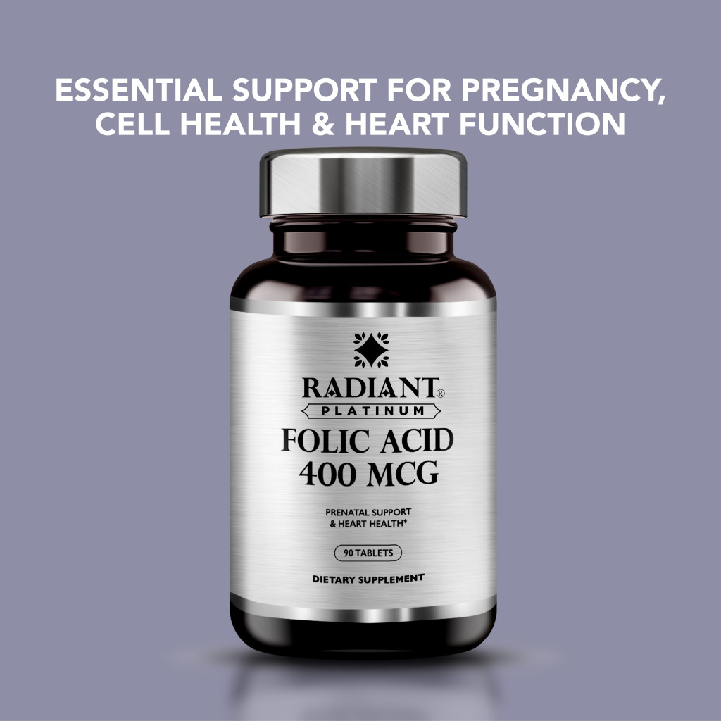 Radiant Platinum Folic Acid 400mcg 90 Tabs