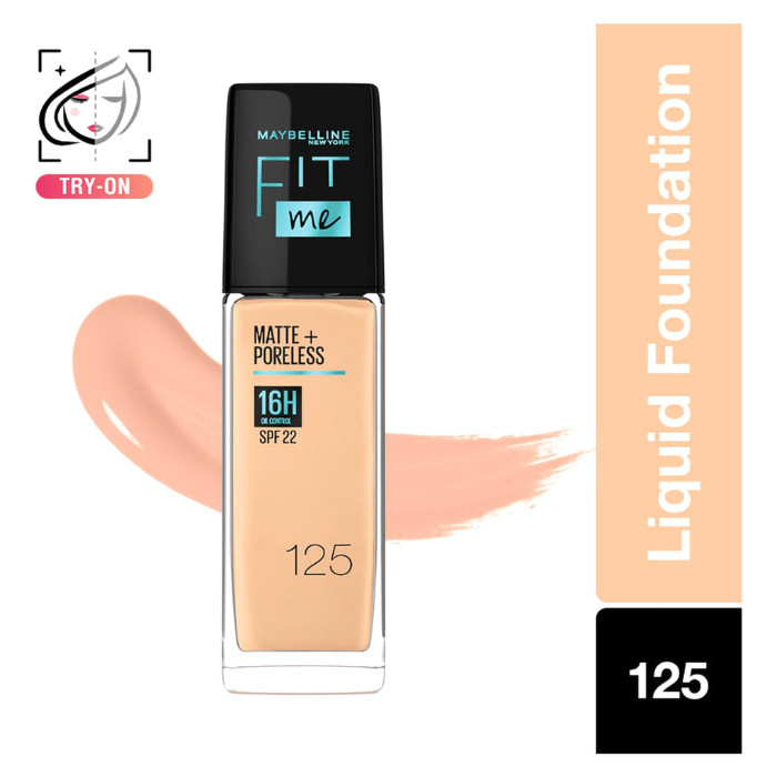 Maybelline New York Fit Me Matte & Poreless Foundation 16H (SPF 22)-125