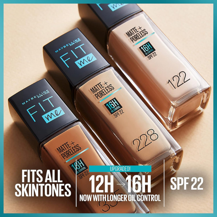 Maybelline New York Fit Me Matte & Poreless Foundation 16H (SPF 22) -326