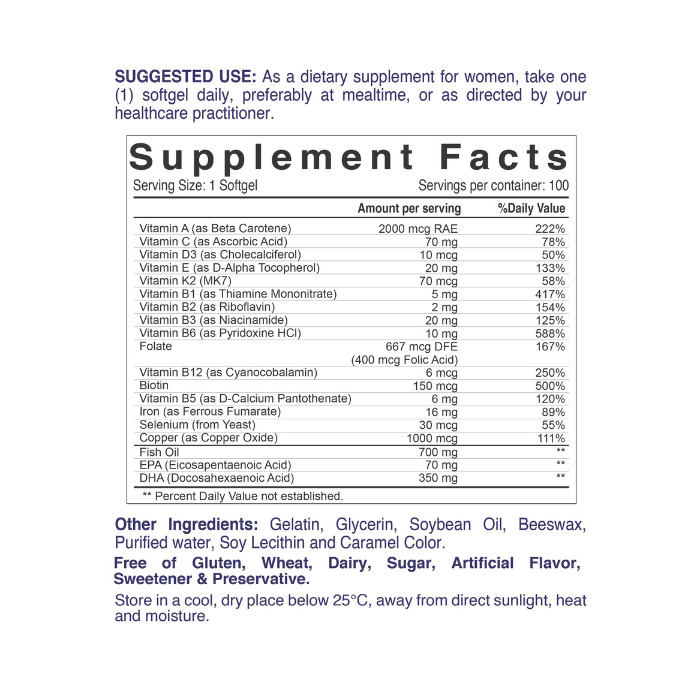 Nordic Sunshine Postnatal Omega-3 - Mood, Brain & Infant Development Support for New Moms – 100 Softgels