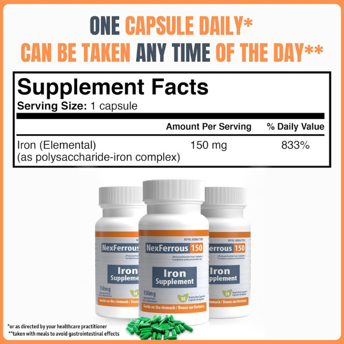 Nexferrous 150mg Capsule 100s Bot