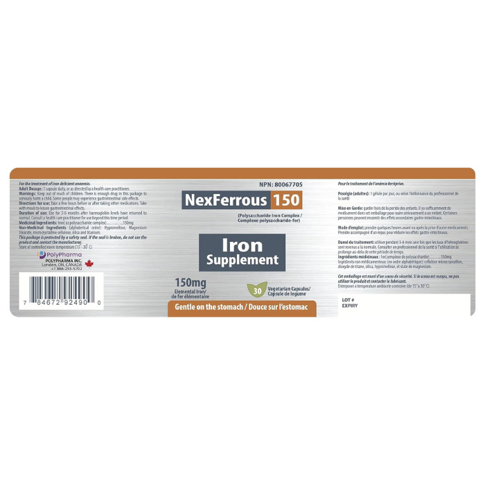 Nexferrous 150mg Capsule 100s Bot