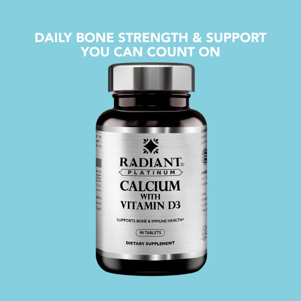 Radiant Platinum Calcium with Vitamin D3 90 Tabs