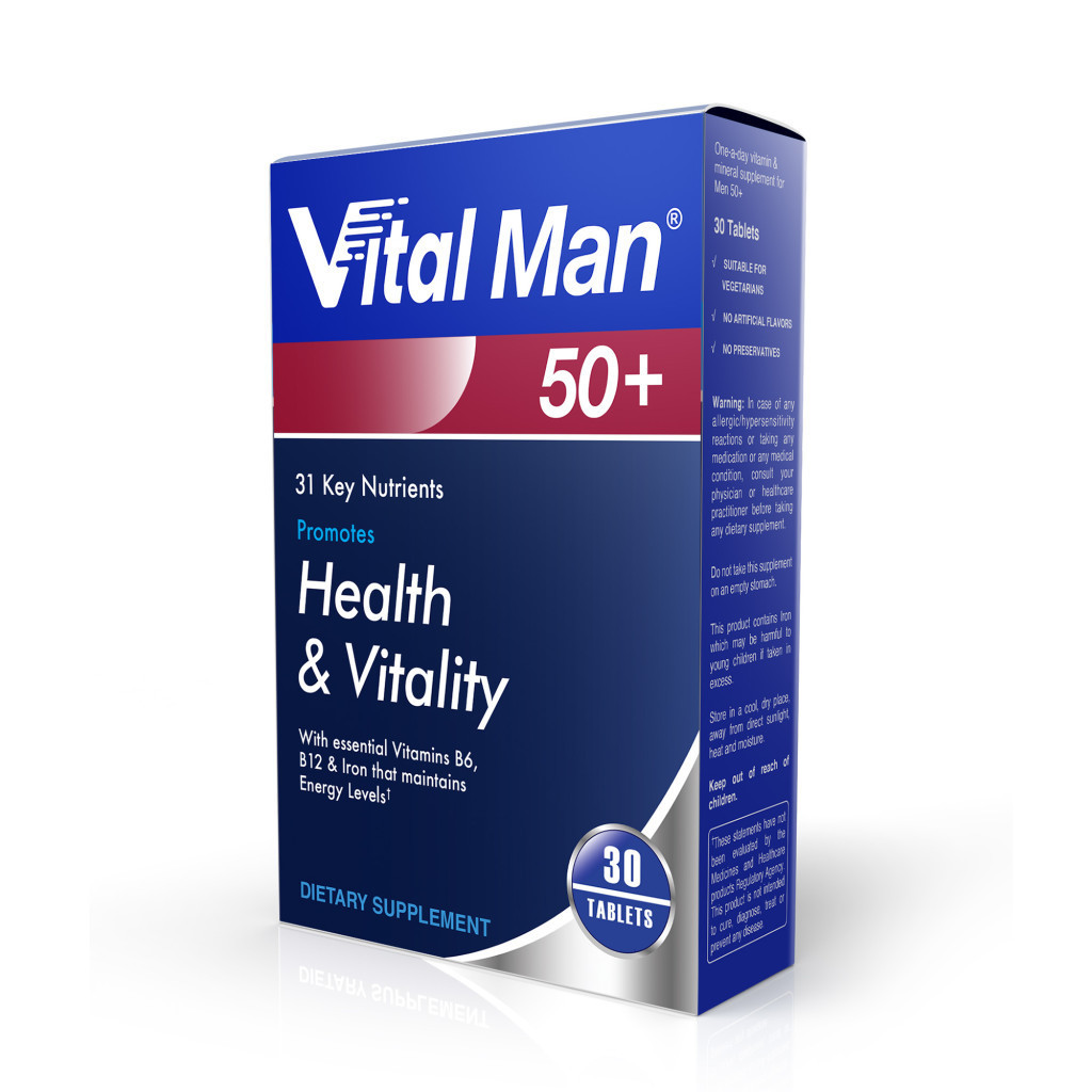 Vital Healthcare  Vital Man 50+ 30 Tablets