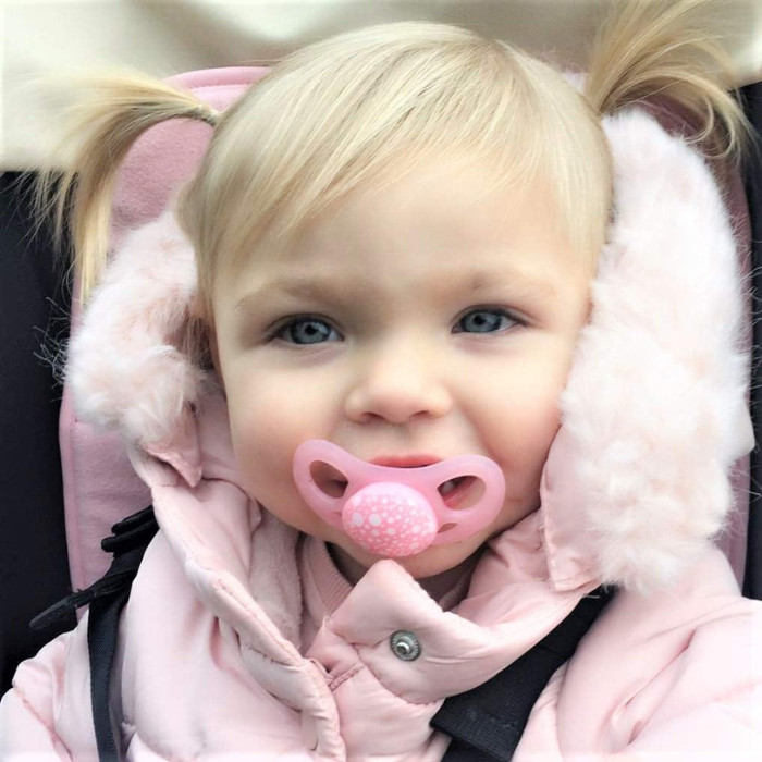 Twistshake Pacifier 6m+ Pastel Pink Purple 2s