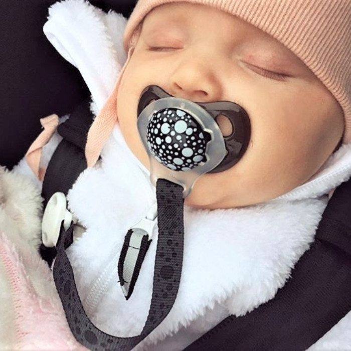 Twistshake Pacifier Clip Black