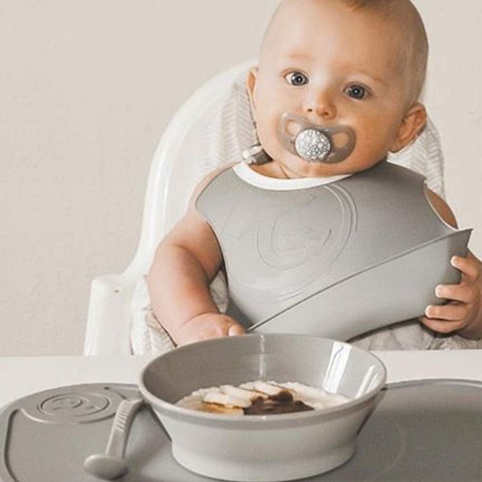 Twistshake Feeding Spoon 4m+ Pastel Grey 3s