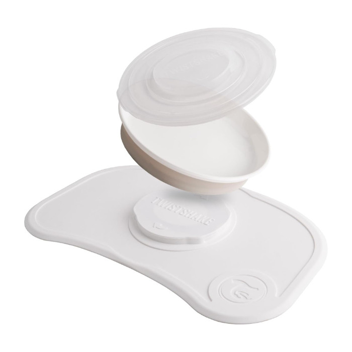 Twistshake Click-Mat Mini + Plate White