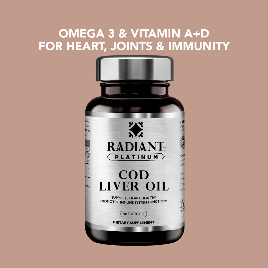 Radiant Platinum Cod Liver Oil 90 Softgels