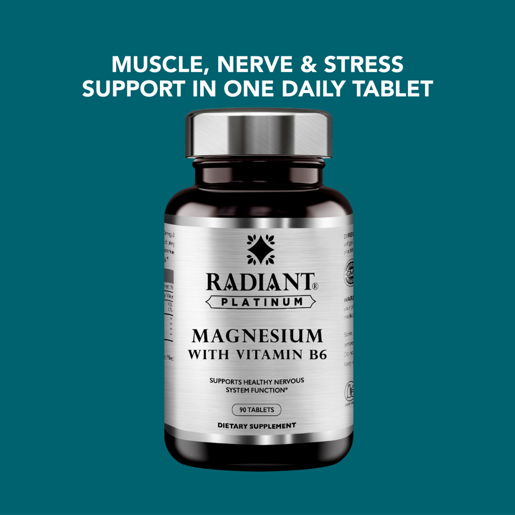 Radiant Platinum Magnesium with Vitamin B6 90 Tabs