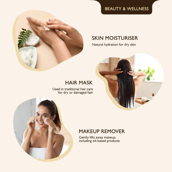 Earth’s Finest Organic Virgin Coconut Oil, 100% Pure, Cold-Pressed, Unrefined, No Additives or Chemicals, 950ml