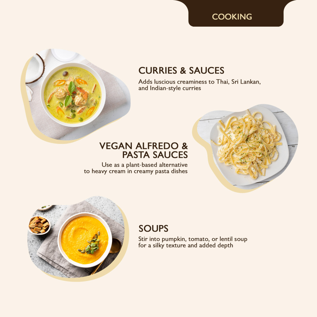 Earth’s Finest Organic Coconut Cream, Vegan, Unsweetened, BPA-Free, Cooking for Curries & Desserts, 200ml