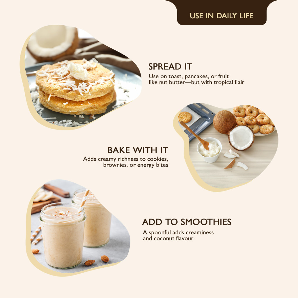 Earth’s Finest Organic Coconut Butter, 100% Pure, Vegan, Plant-Based Spread for Cooking & Desserts, 200ml