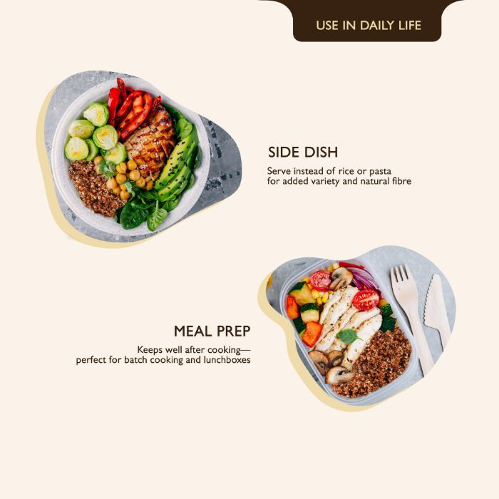 Earth’s Finest Organic Red Quinoa Gluten Free, High-Protein Superfood and Rice Alternative, 340g