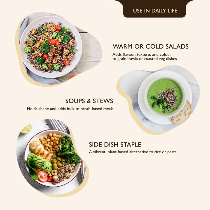 Earth’s Finest Organic Tri-Color Quinoa, Gluten-Free, Non-GMO, High-Protein Superfood for Cooking & Baking - 340g