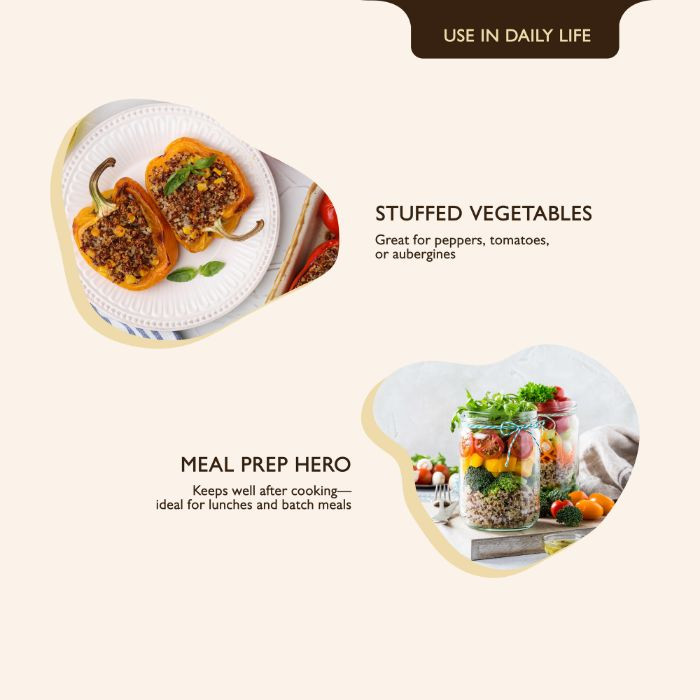 Earth’s Finest Organic Tri-Color Quinoa, Gluten-Free, Non-GMO, High-Protein Superfood for Cooking & Baking - 340g