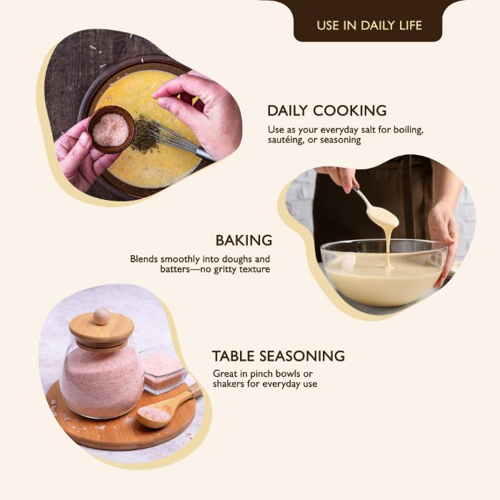 Earth’s Finest Pink Himalayan Salt, Fine Grain, Unrefined, Mineral-Rich Natural Rock for Cooking & Wellness, 500g