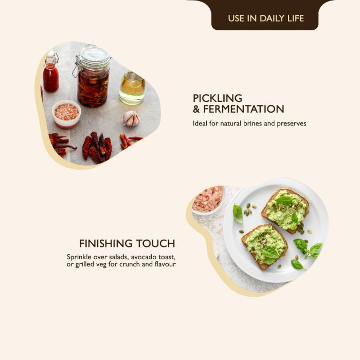 Earth’s Finest Pink Himalayan Salt, Coarse Grain, Mineral-Rich, Natural Rock for Cooking & Wellness, 500g