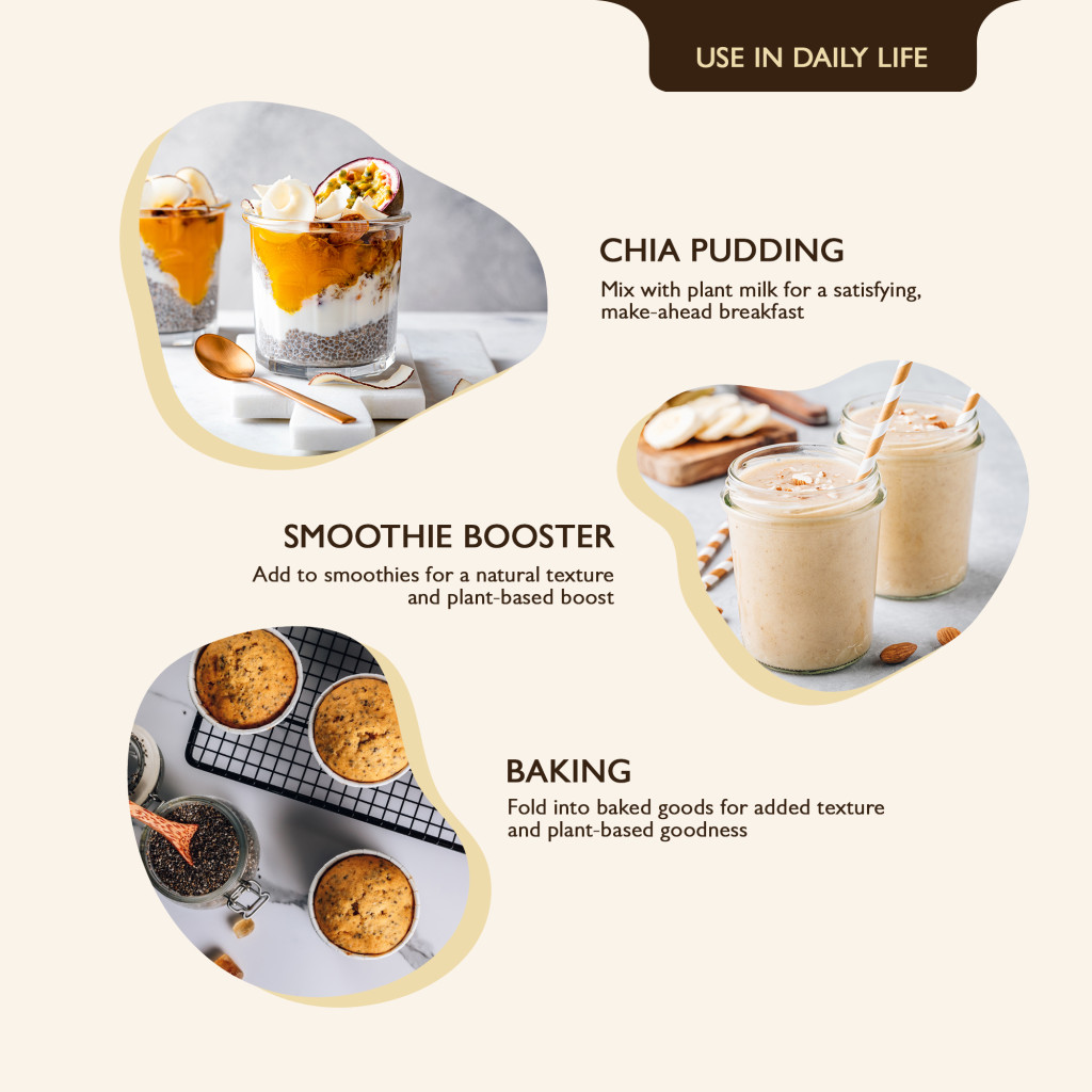 Earth’s Finest Organic Black Chia Seeds, Superfood for Baking, Smoothies, Puddings, Gluten-Free, Non-GMO, 300g