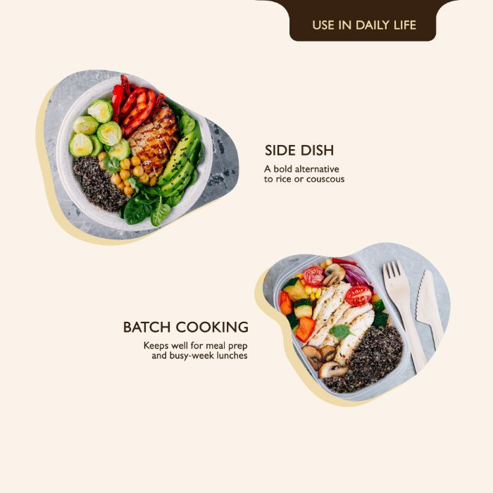 Earth’s Finest Organic Black Quinoa, Protein-Rich, High-Fiber, Gluten-Free, Non-GMO - 340g