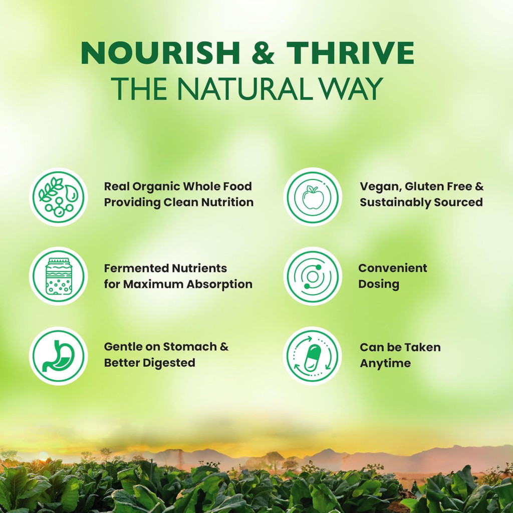 Organic Earth Plant Based Calcium, Red Marine Algae, Bone, Joint, and Heart Health Support - 60 Capsules