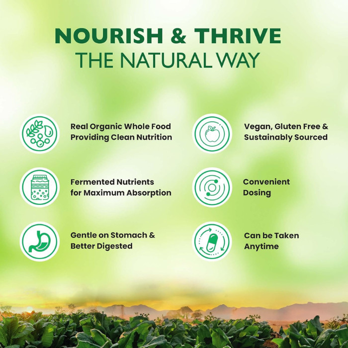 Organic Earth Vitamin D3 + K2 , Supports Bone and Immune Health - 60 Capsules