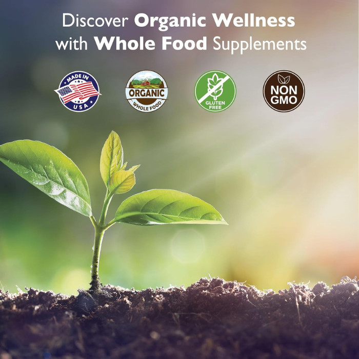 Organic Earth Extra Strength Turmeric with Black Pepper, 4-in-1 Joint Support, Brain Health, Vegan - 60 Capsules