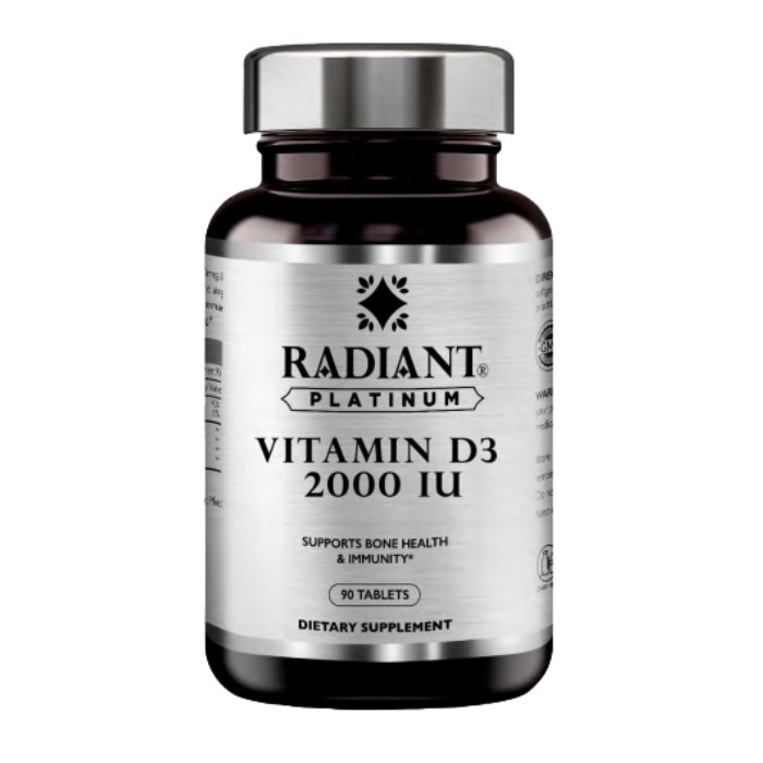 Buy Radiant Platinum Vitamin D3 2000 IU 90 Tabs online at best price in
