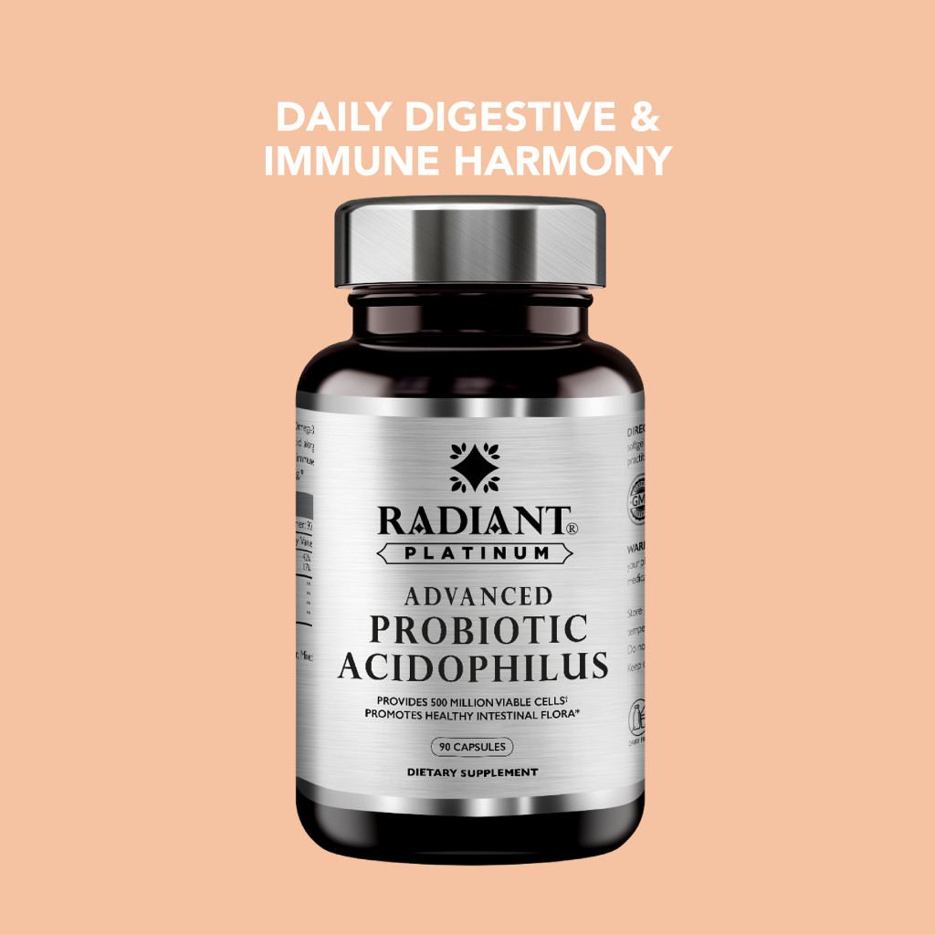 Radiant Platinum Advanced Probiotic Acidophilus 90 Caps