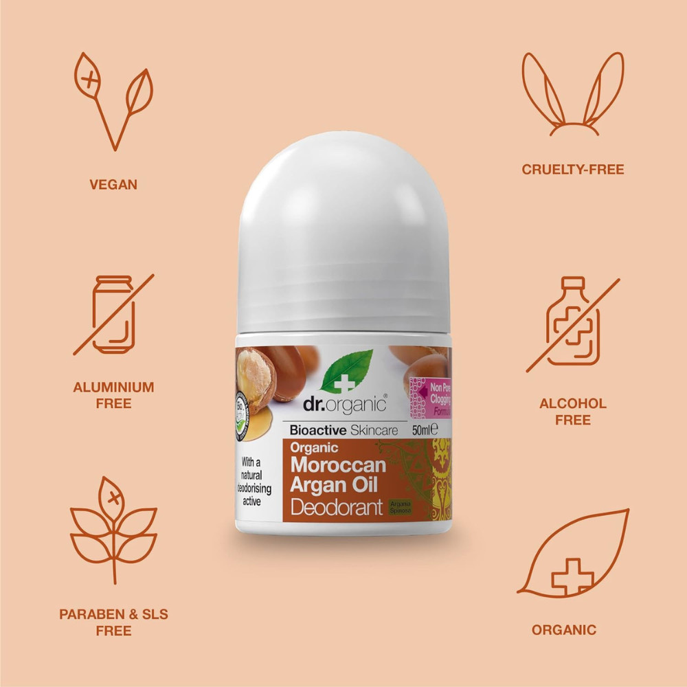 Dr. Organic Organic Moroccan Argan Oil Deodorant 50ml