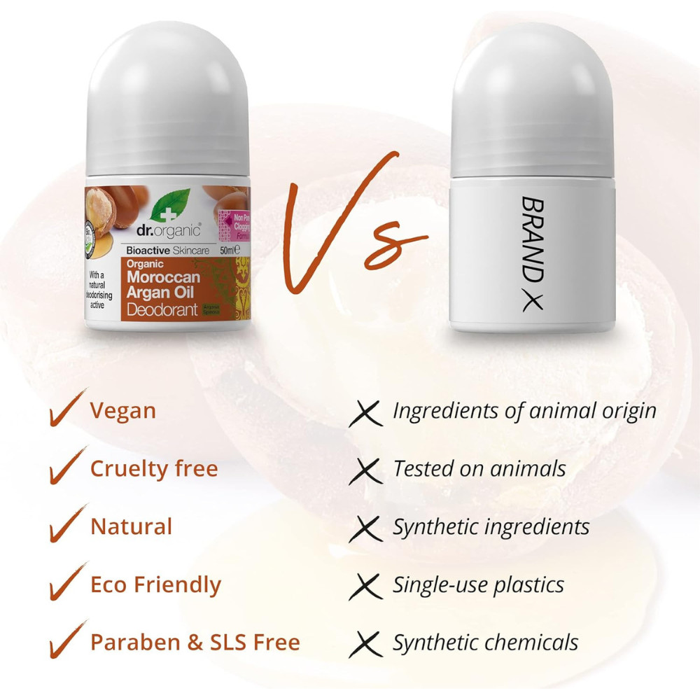 Dr. Organic Organic Moroccan Argan Oil Deodorant 50ml