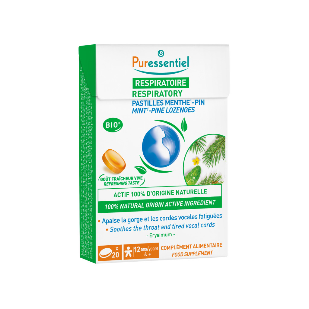 Puressentiel Respiratory Pastilles with Pine & Mint 20's