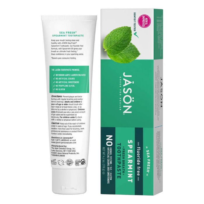 Jason Sea Fresh Spearmint Toothpaste 4.2oz