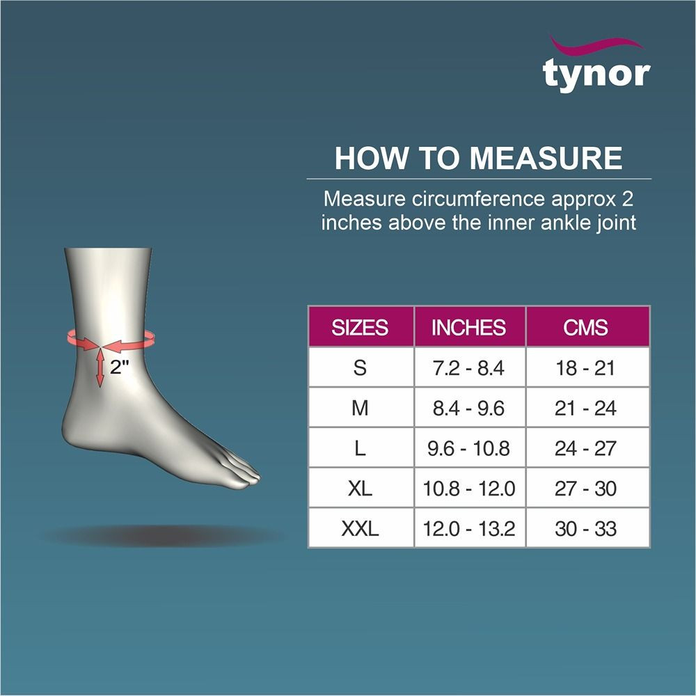 Tynor Anklet Comfeel Medium D-25 1s