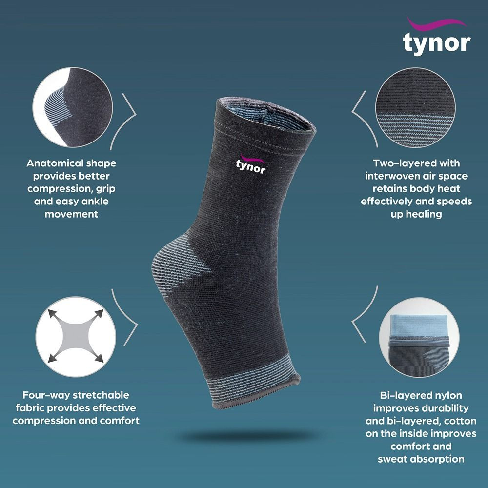 Tynor Anklet Comfeel Medium D-25 1s