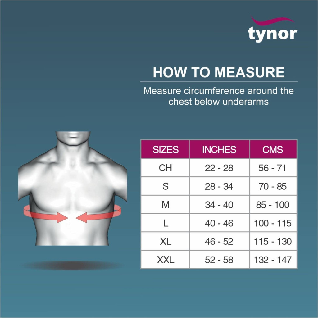 Tynor Clavicle Brace with Fastening Tape Medium C-05 1s
