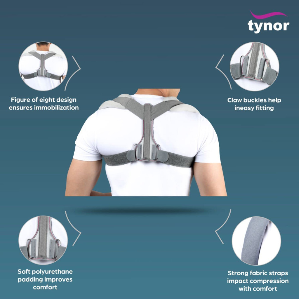 Tynor Clavicle Brace with Fastening Tape Medium C-05 1s