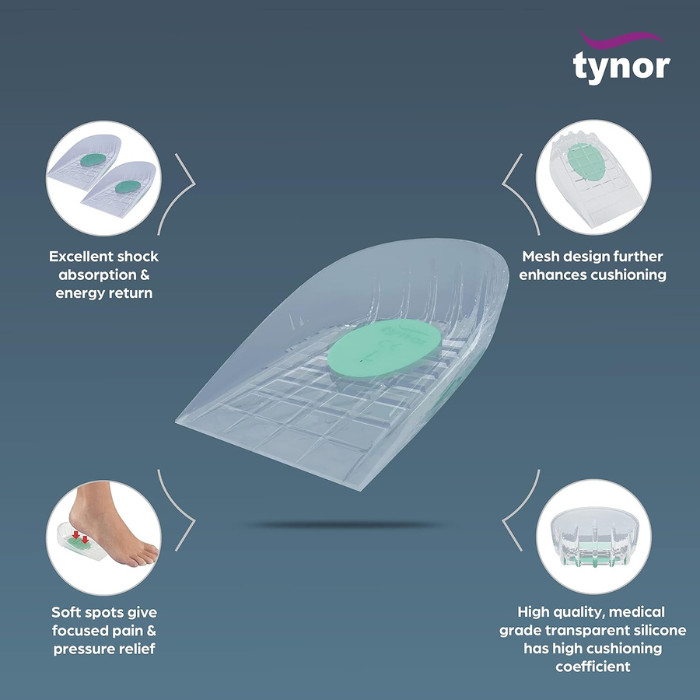 Tynor Heel Cushion Silicone Small K02 1 Pair