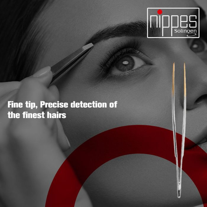 Nippes Tweezer Gold Tip Pointed 39SGP