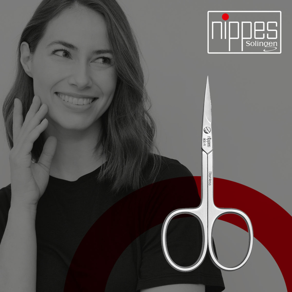 Nippes Cuticle Scissors Stainless Steel Curved 9cm 800R
