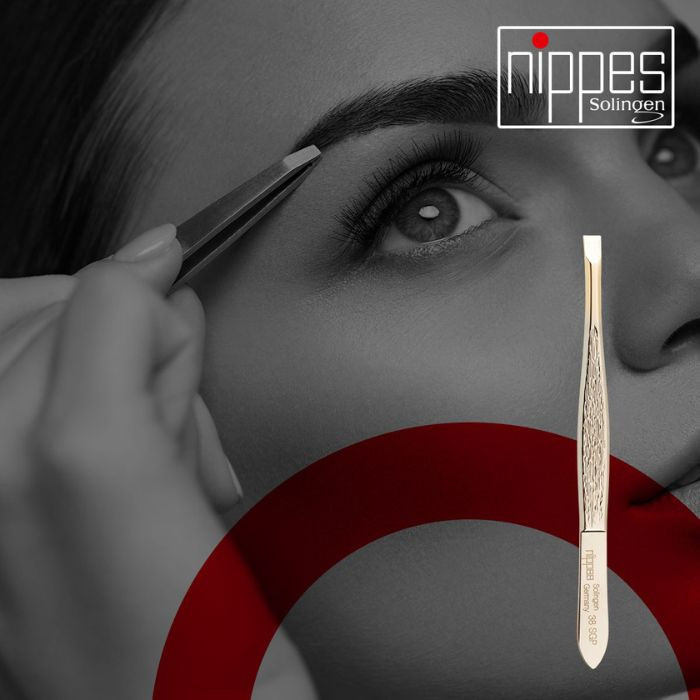 Nippes Tweezer Gold Tip Straight 38SGP