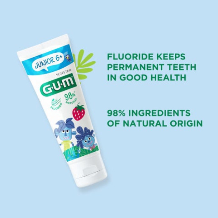 Gum Junior 6+ Toothpaste 50ml + Toothbrush Free Promo Pack