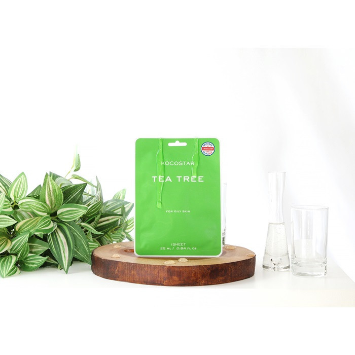 Kocostar Vegan Facial Mask Sheet Tea Tree 25ml 1s