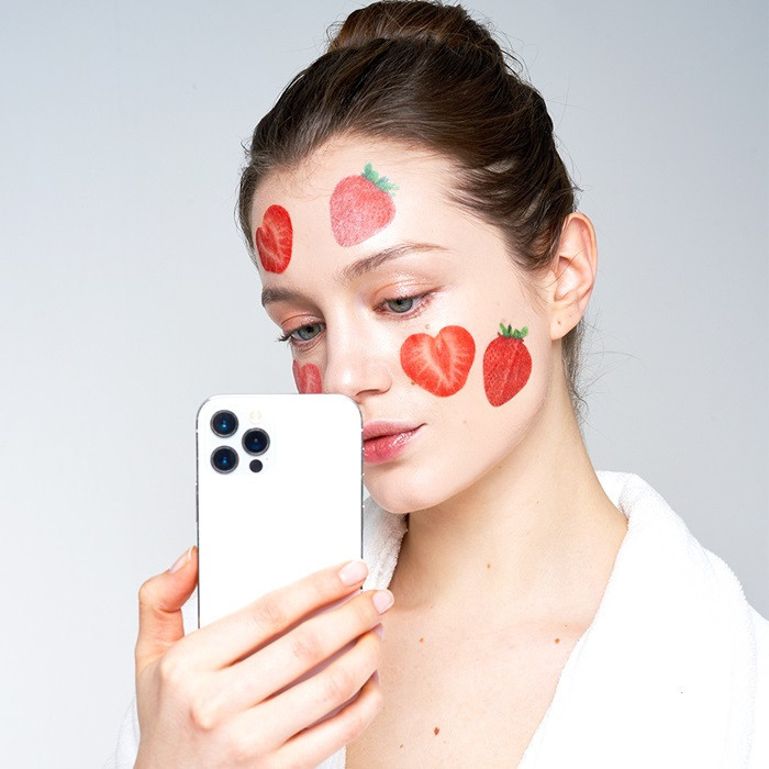 Kocostar Slice Mask Facial Sheet Strawberry 15ml 1s