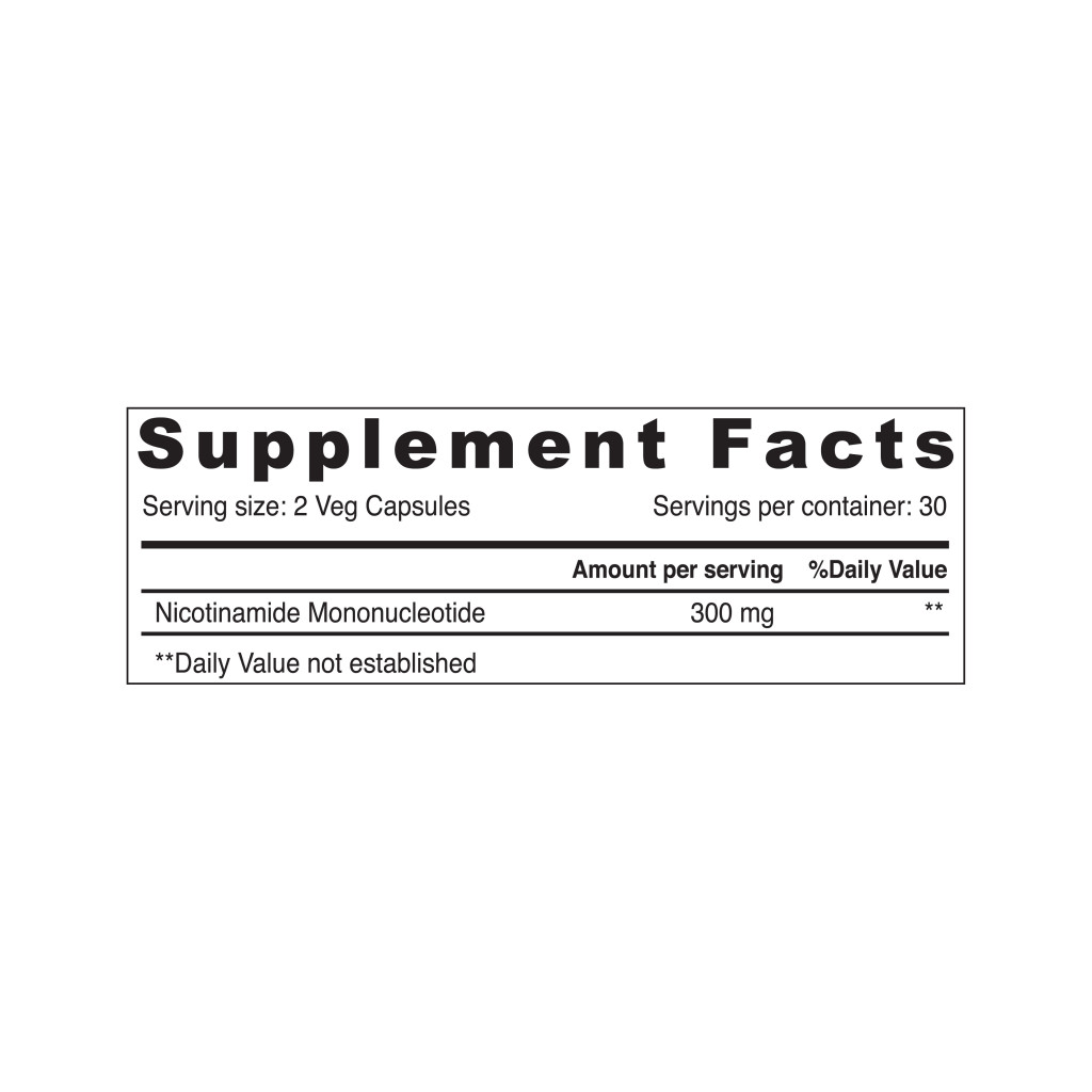 Sunshine Nutrition NMN Nicotinamide 300mg V-Capsule 60s
