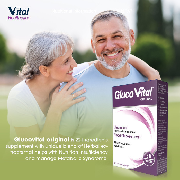 Vital Healthcare Gluco Vital Original Tab 30s