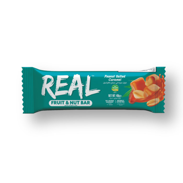 Real Fruit & Nut Bar Peanut Salted Caramel 4x40g Promo Pack