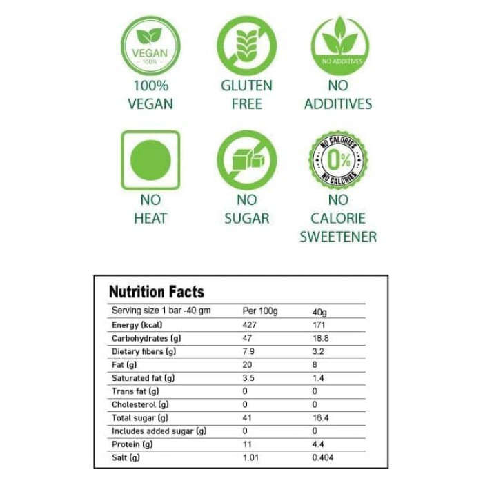 Real Fruit & Nut Bar Peanut Salted Caramel 4x40g Promo Pack