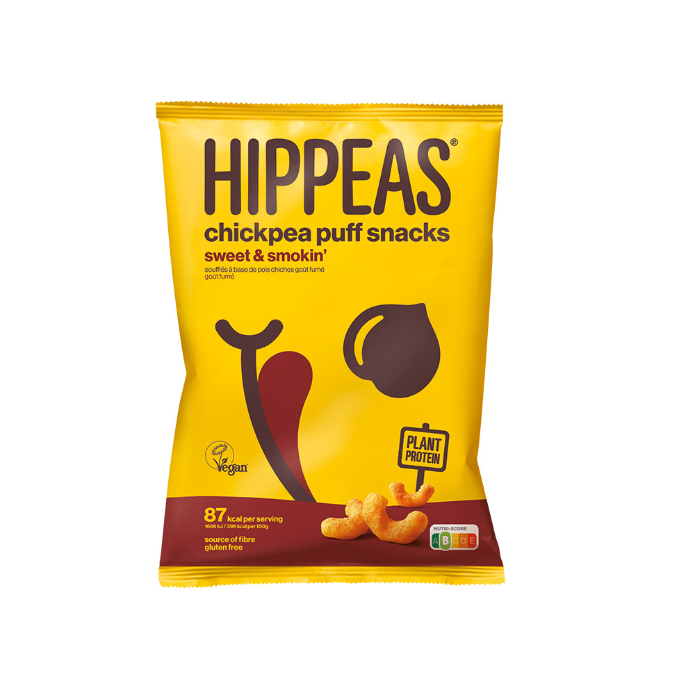 Hippeas Chickpea Puff Snacks Vegan Sweet & Smokin 12 x 22g