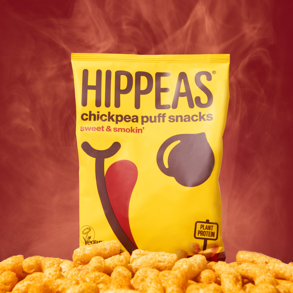 Hippeas Chickpea Puff Snacks Vegan Sweet & Smokin 12 x 22g